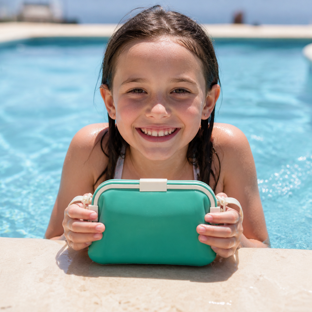 Waterproof Silicone Storage Bag with Shoulder Strap