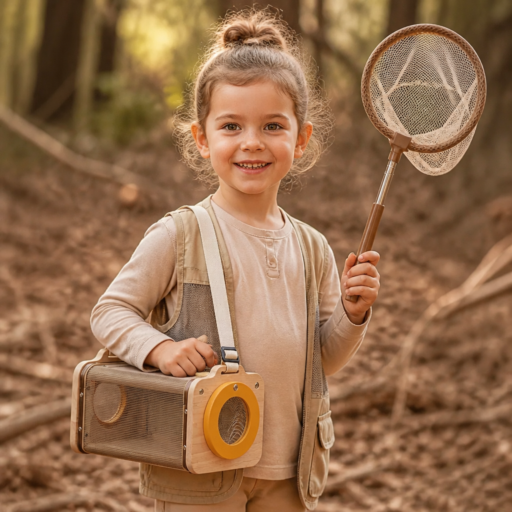 Kids Nature Explorer Kit with Bug Catcher Net Magnifier and Compass