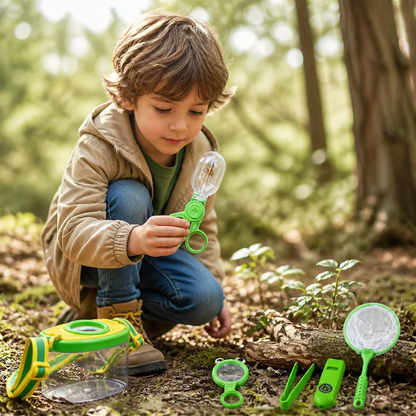 Kids Outdoor Bug Observation Explorer Kit with Accessories