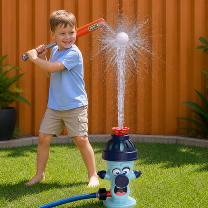 Kids Baseball Helicopter Water Sprinkler for Outdoor Summer Fun