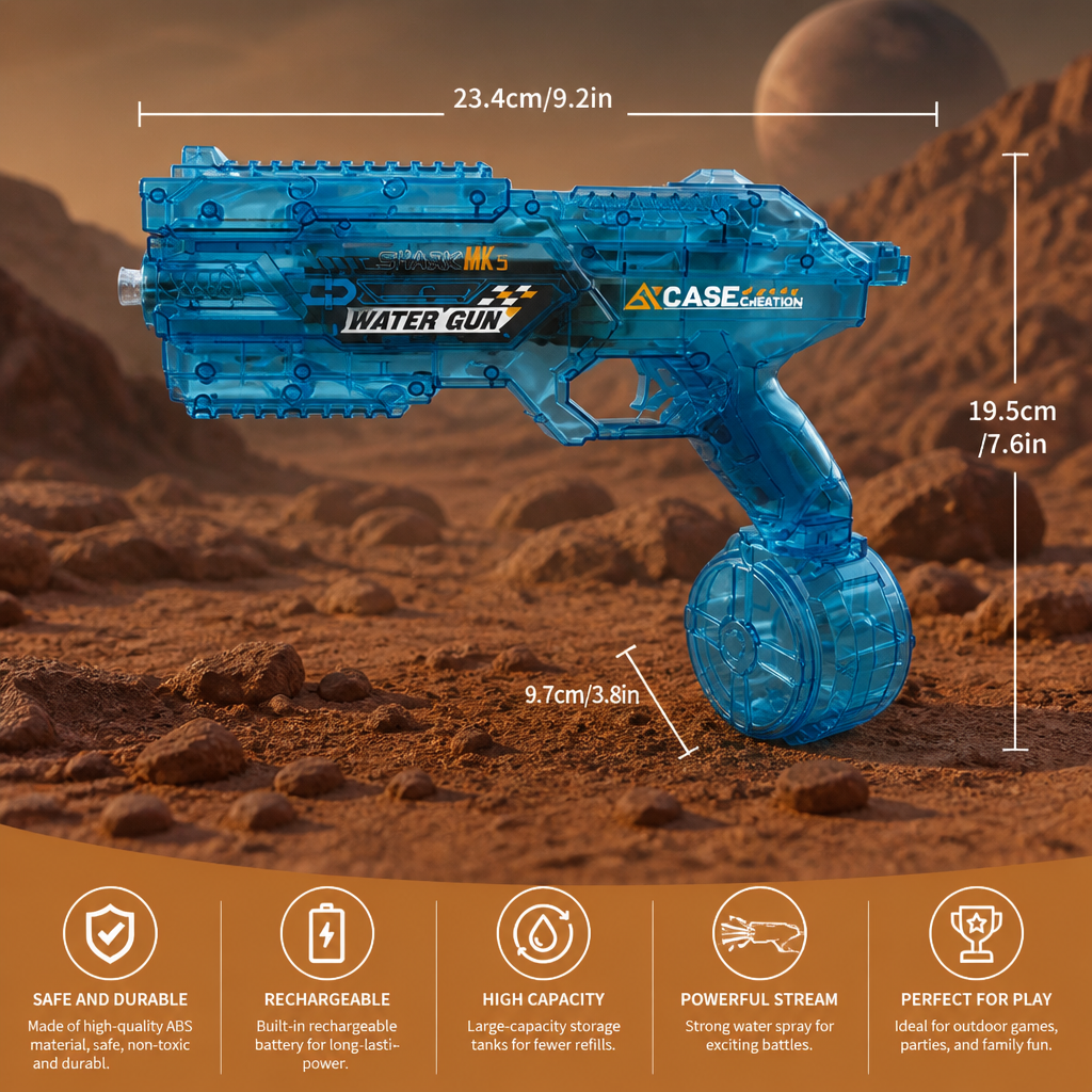 Electric Space Water Gun with Circular Tank