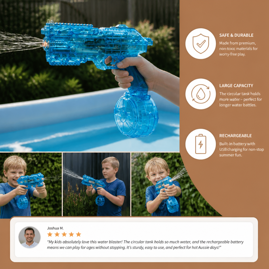Electric Space Water Gun with Circular Tank