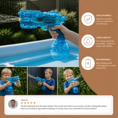 Electric Space Water Gun with Circular Tank