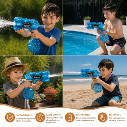 Electric Space Water Gun with Circular Tank