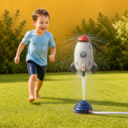 Flying Rocket Water Sprinkler Outdoor Toy for Kids