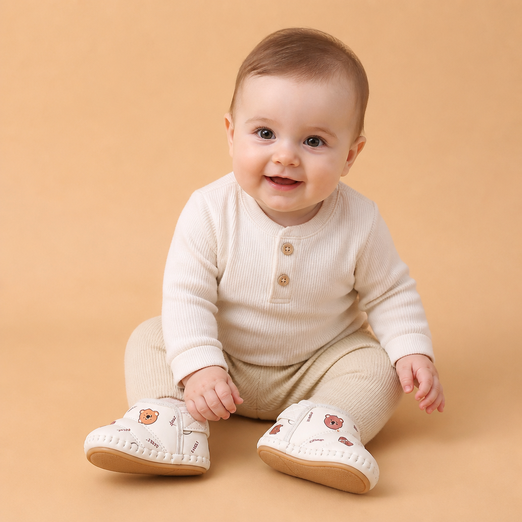 Warm Baby Winter Boots – Soft-Soled Lined Shoes for Babies & Toddlers