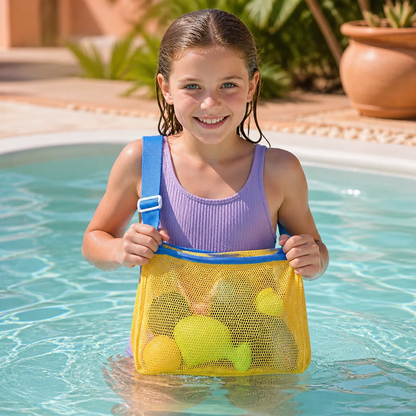 Kids Mesh Beach and Pool Bag for Toys and Accessories