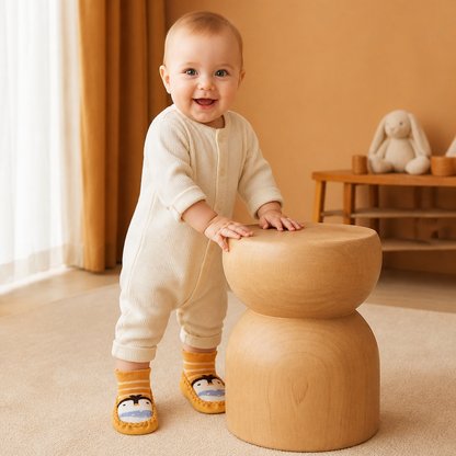Baby Breathable Sock Shoes – Non-Slip Soft Sole Walking Socks for Infants & Toddlers