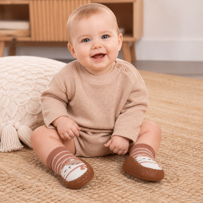 Baby Breathable Sock Shoes – Non-Slip Soft Sole Walking Socks for Infants & Toddlers