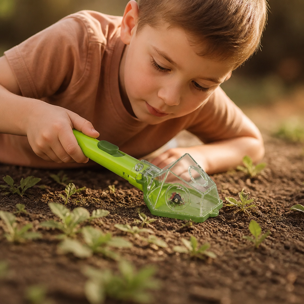 Kids Bug Catcher with 6X Magnifier – Insect Observation Tool for Outdoor Exploration