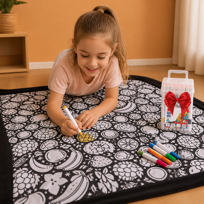 DIY Colouring Blanket for the whole family