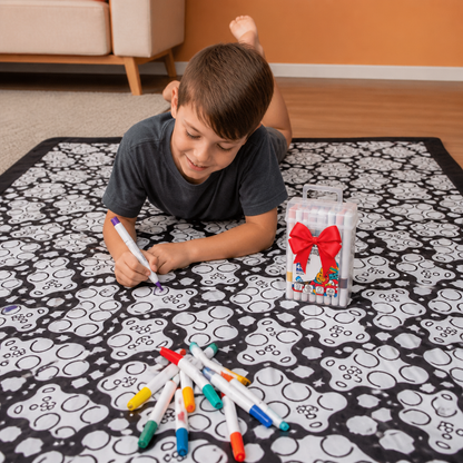 DIY Colouring Blanket for the whole family