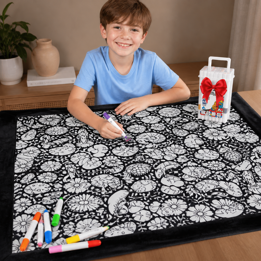 DIY Colouring Blanket for the whole family