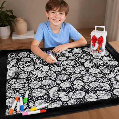 DIY Colouring Blanket for the whole family