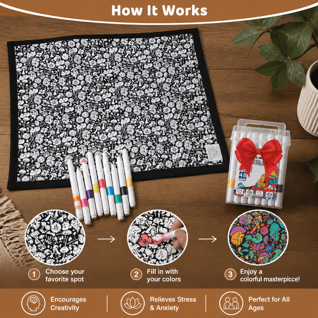 DIY Colouring Blanket for the whole family