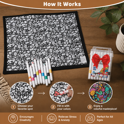 DIY Colouring Blanket for the whole family