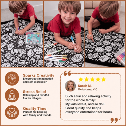 DIY Colouring Blanket for the whole family