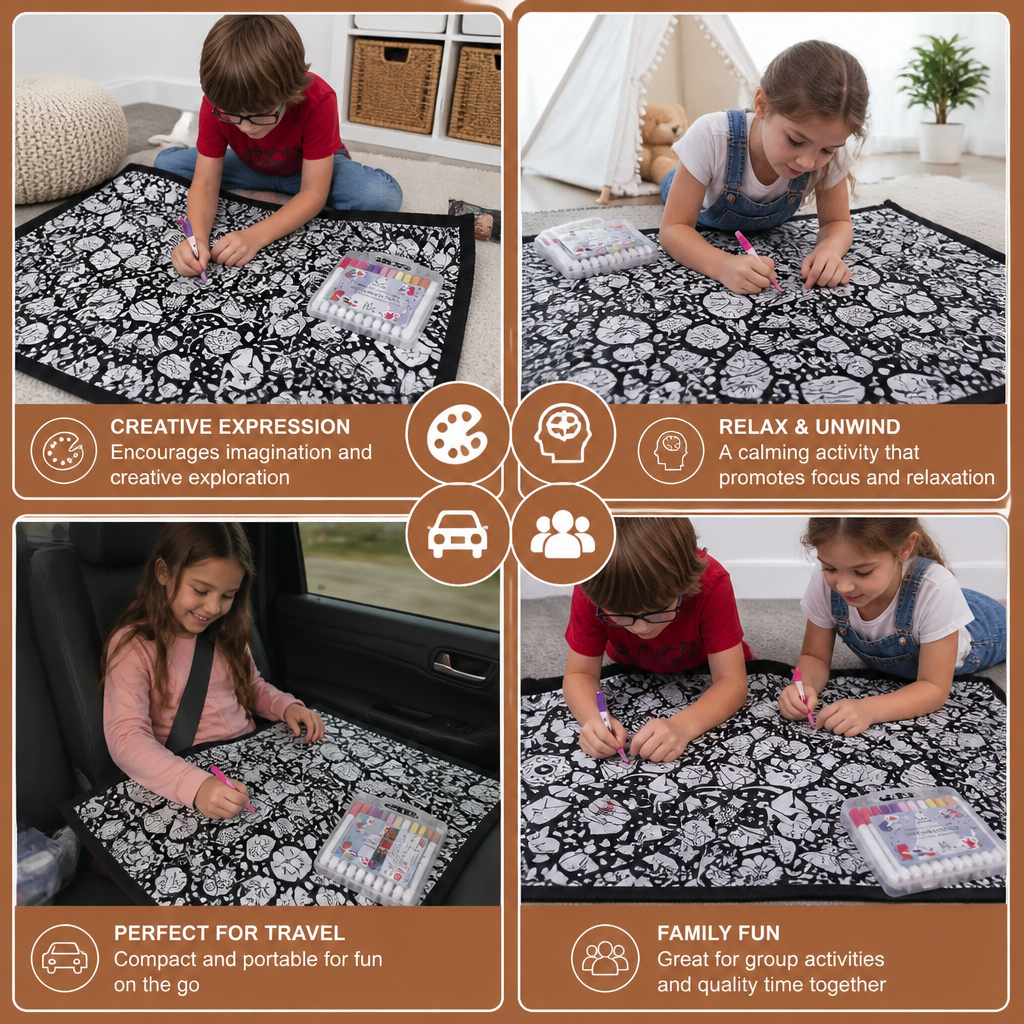 DIY Colouring Blanket for the whole family