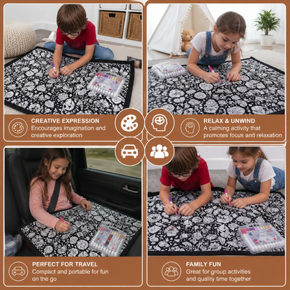 DIY Colouring Blanket for the whole family