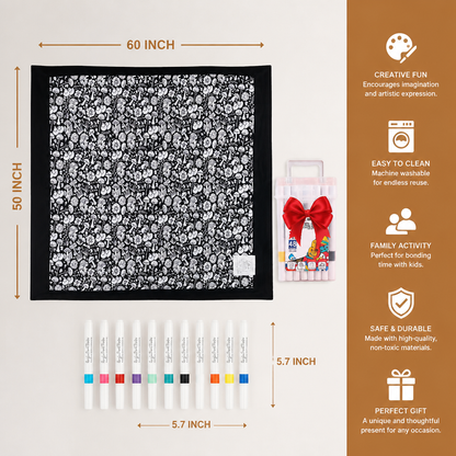 DIY Colouring Blanket for the whole family