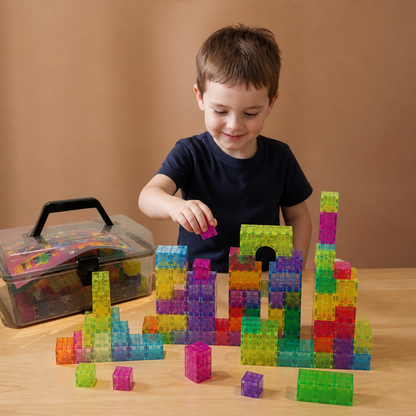 Montessori Cube Building Block Set for Kids