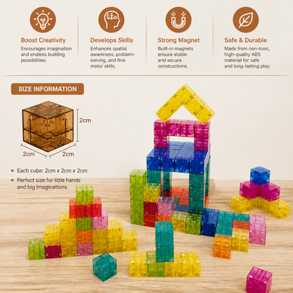 Montessori Cube Building Block Set for Kids