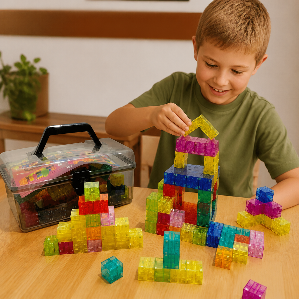 Montessori Cube Building Block Set for Kids