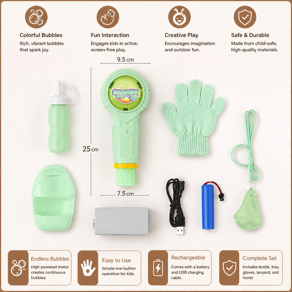 Interactive Bubble Ball Racket Toy for Kids