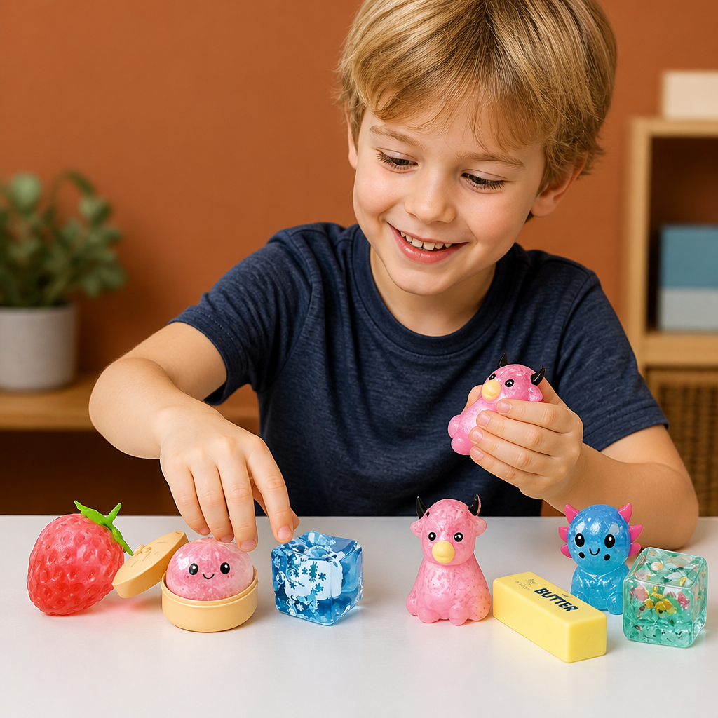 Premium Squishy Fidget Toy Set – 8 Sensory Toys
