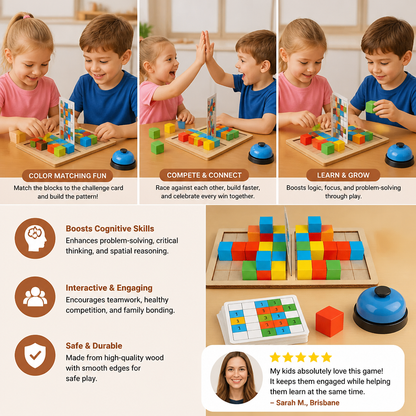 3D Color Match Building Blocks Puzzle Game