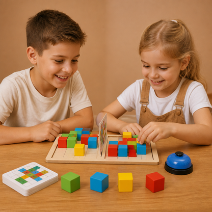 3D Color Match Building Blocks Puzzle Game