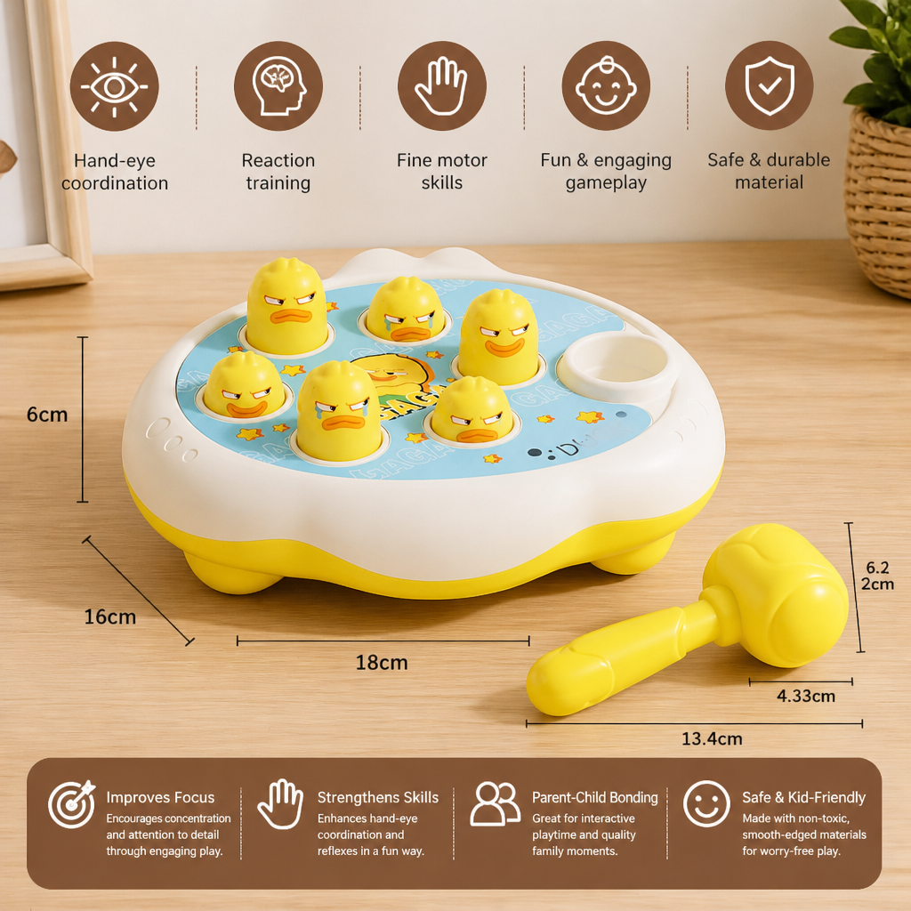 Pop Up Animal Hammer Game for Kids
