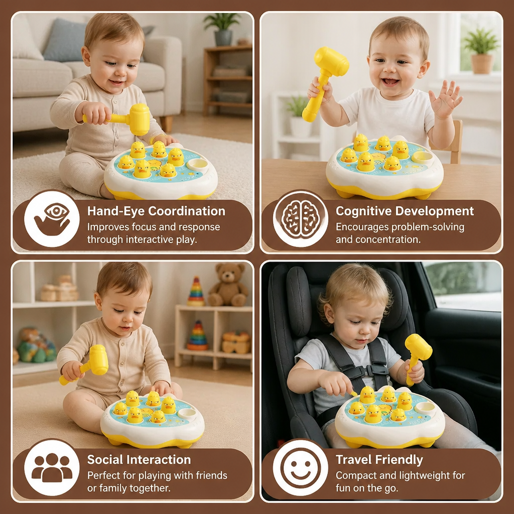 Pop Up Animal Hammer Game for Kids
