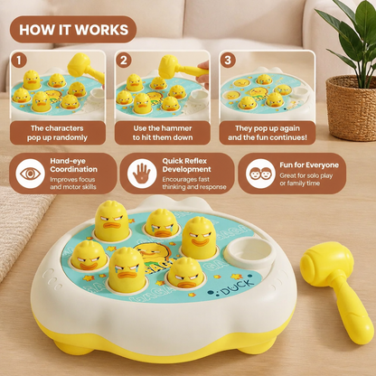 Pop Up Animal Hammer Game for Kids