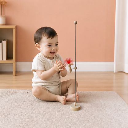 Wooden Woodpecker Learning Toy for Kids