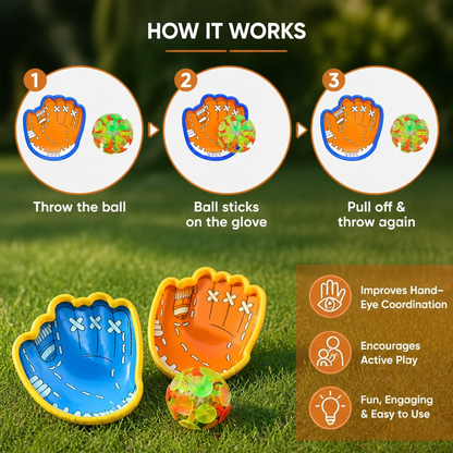 Suction Cup Ball Racket Game Set for Kids