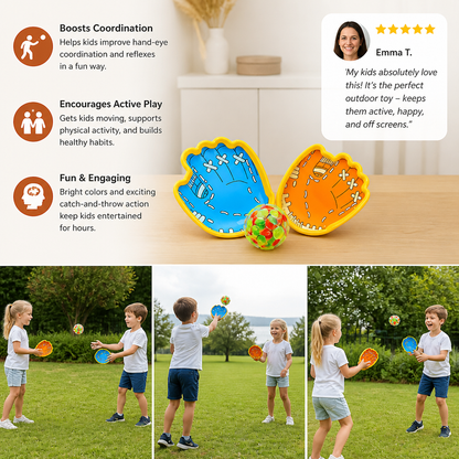 Suction Cup Ball Racket Game Set for Kids