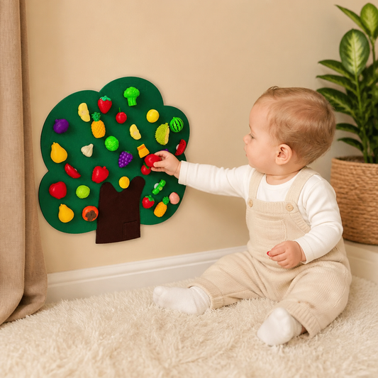 Felt Fruit Tree Activity Board – Montessori Learning Toy