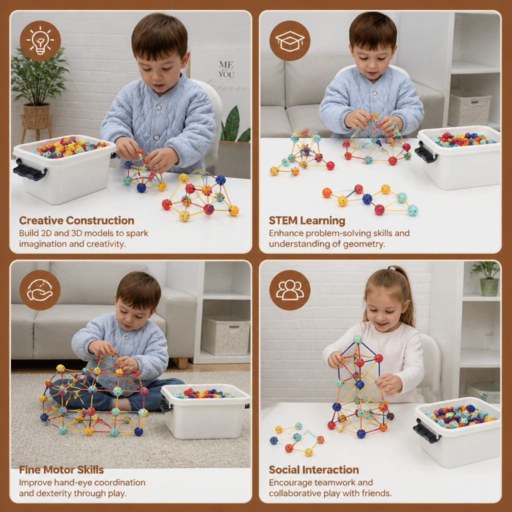 3D STEM Construction Building Set – Creative Learning Toy