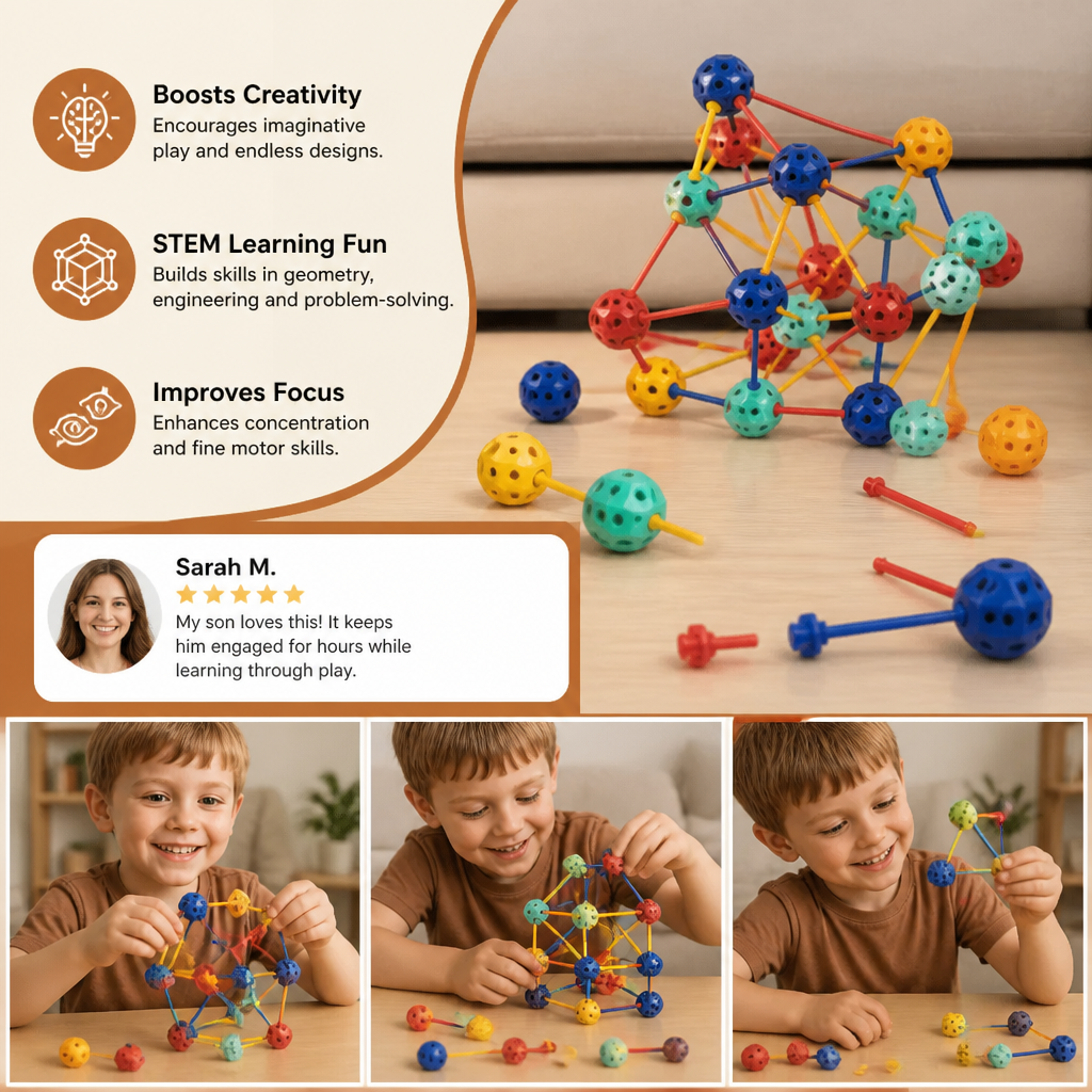 3D STEM Construction Building Set – Creative Learning Toy