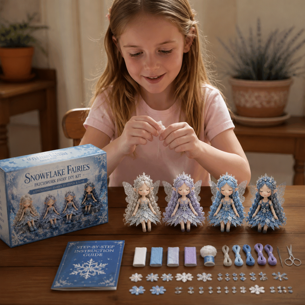 Fairy DIY Sewing Kit for Kids – Make Enchanting Fairy Dolls with Fabric, Accessories & Instructions