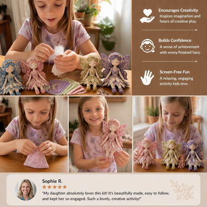 Fairy DIY Sewing Kit for Kids – Make Enchanting Fairy Dolls with Fabric, Accessories & Instructions