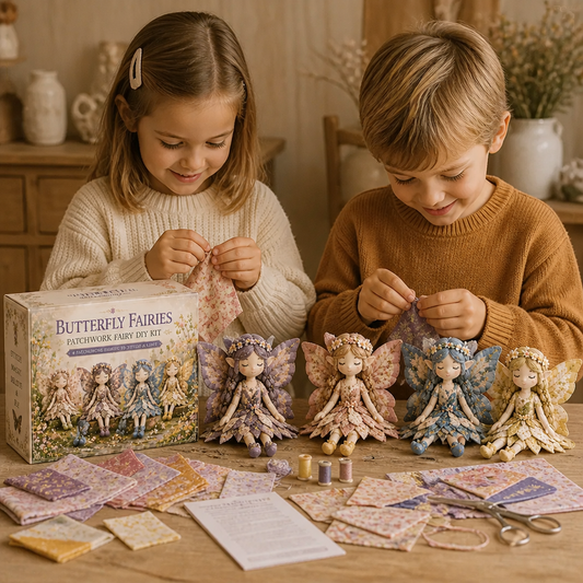 Fairy DIY Sewing Kit for Kids – Make Enchanting Fairy Dolls with Fabric, Accessories & Instructions