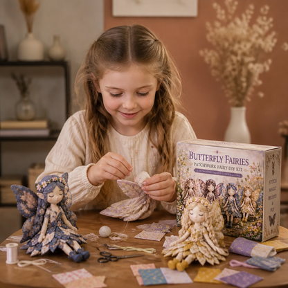 Fairy DIY Sewing Kit for Kids – Make Enchanting Fairy Dolls with Fabric, Accessories & Instructions