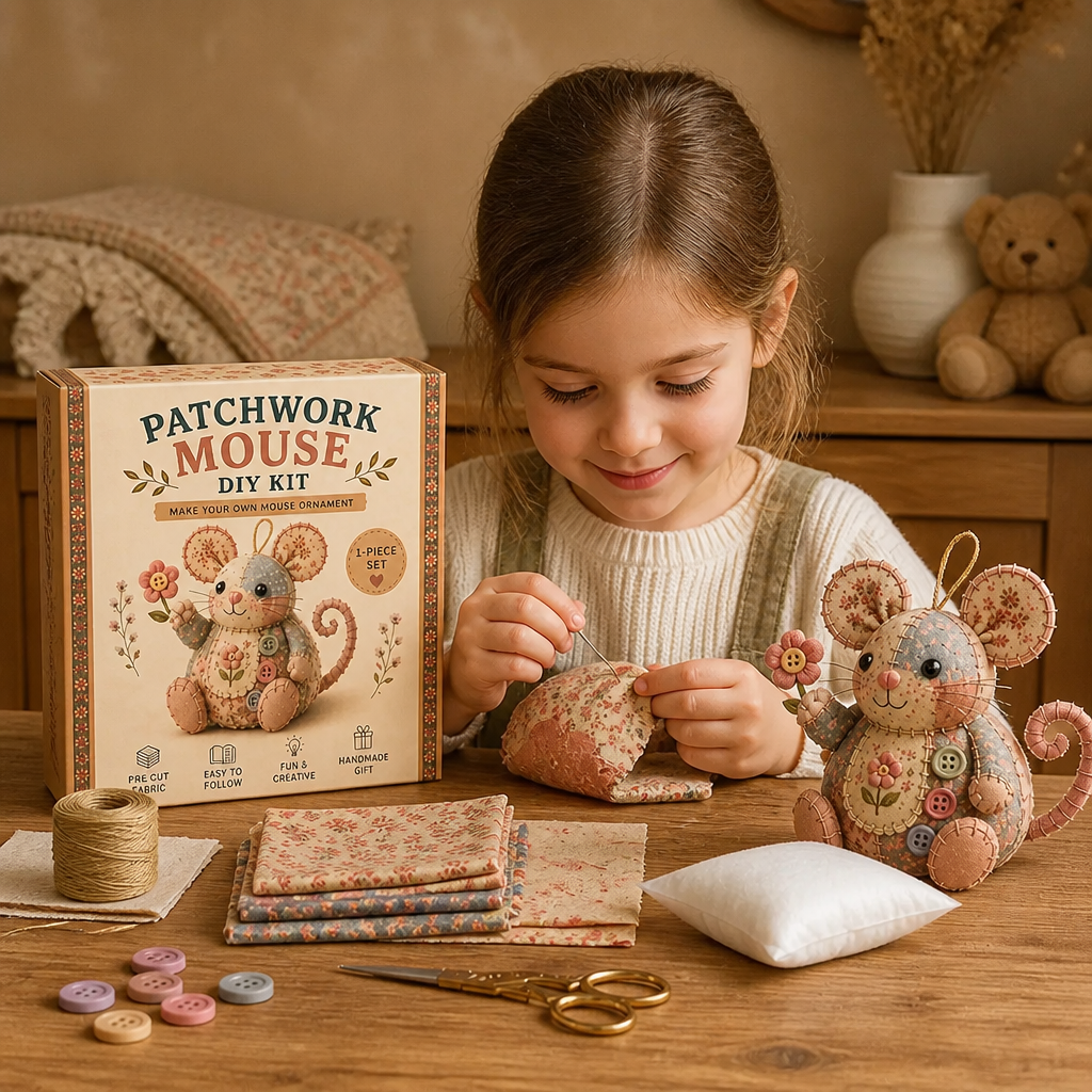 DIY Animal Sewing Kit – Handmade Fabric Ornament Craft Set