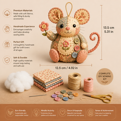 DIY Animal Sewing Kit – Handmade Fabric Ornament Craft Set