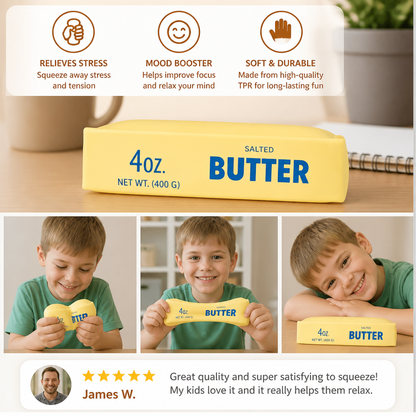 Jumbo Squishy Butter Stick – Slow-Rise Stress Ball & Sensory Fidget Toy
