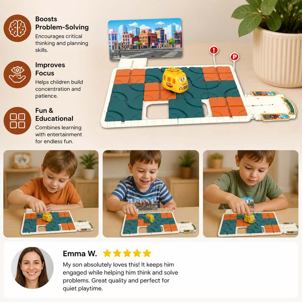 Sliding Track Maze Puzzle Game
