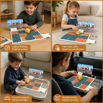 Sliding Track Maze Puzzle Game