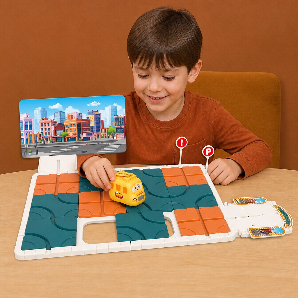 Sliding Track Maze Puzzle Game